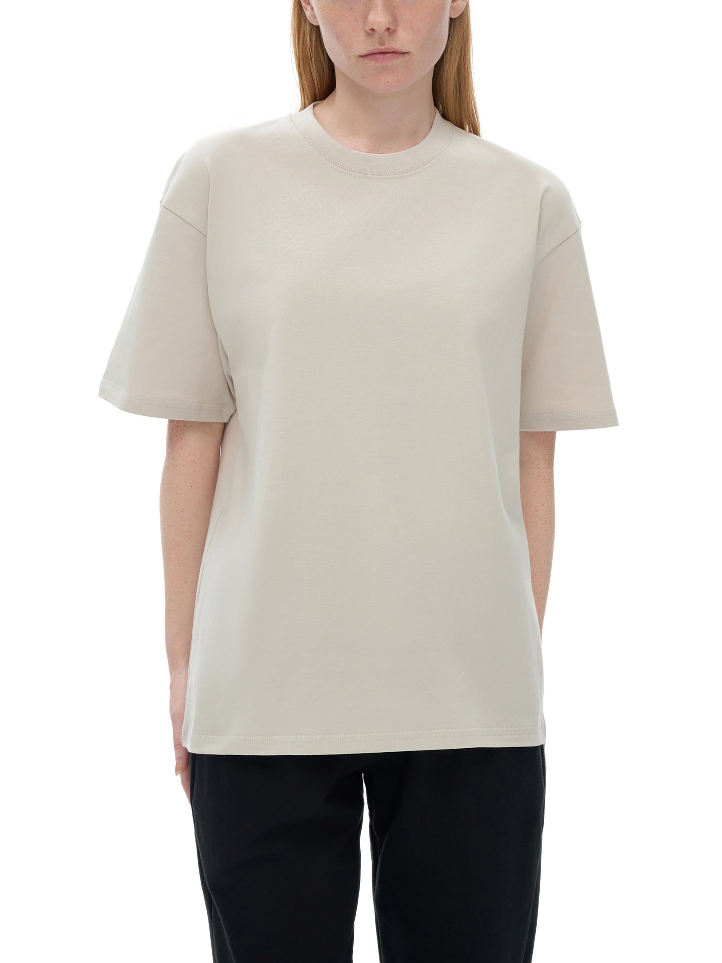 drop shoulder cotton t-shirt
