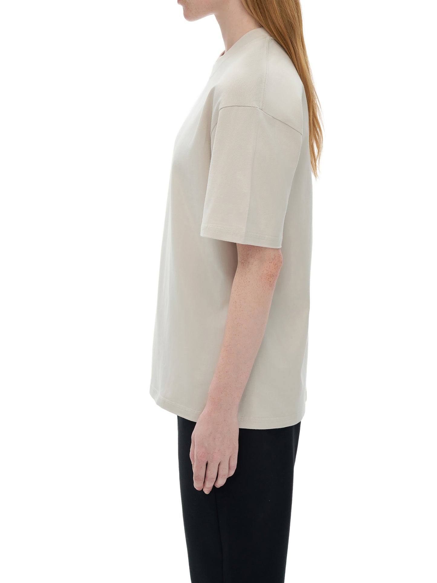 drop shoulder cotton t-shirt