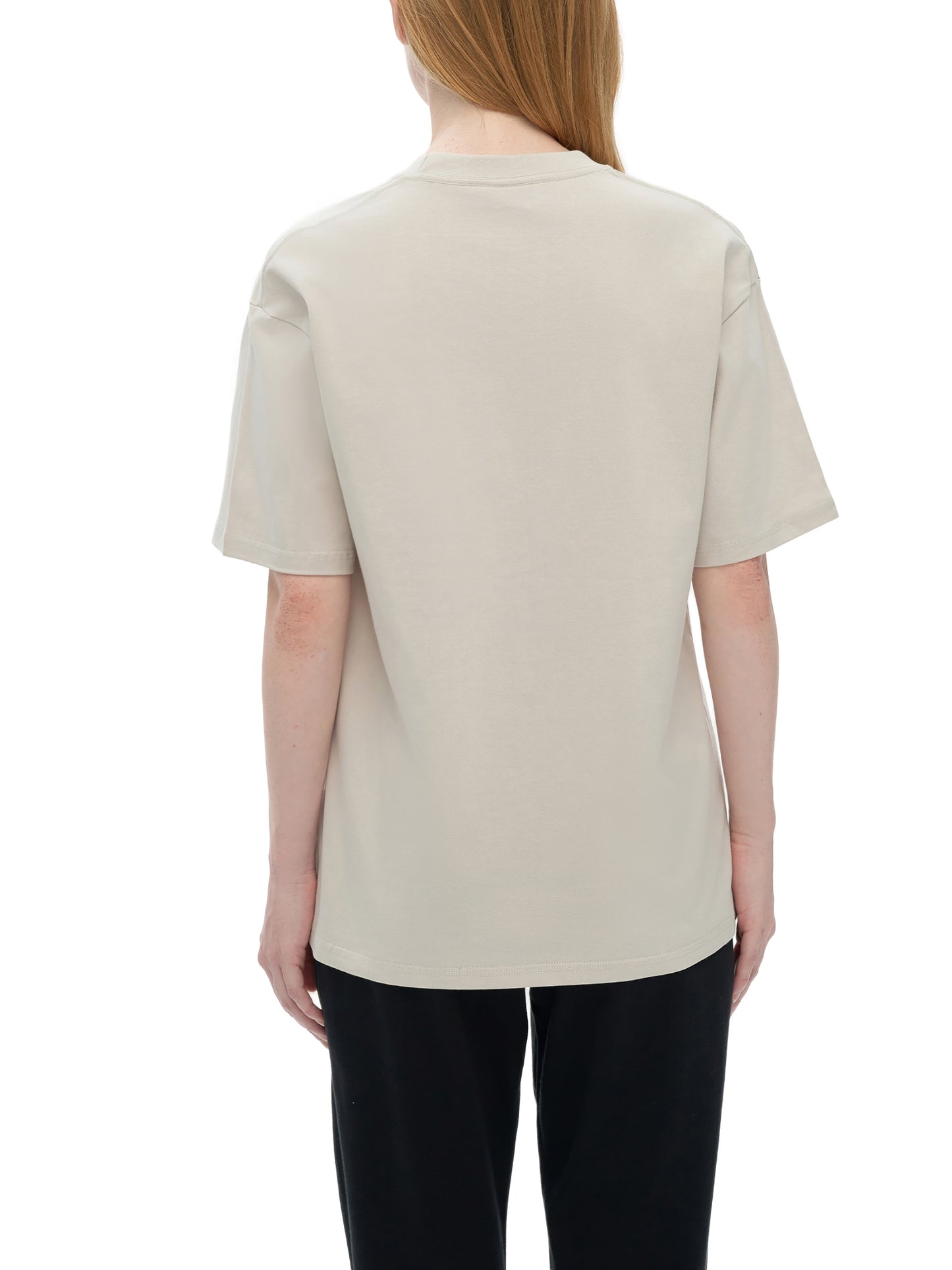 drop shoulder cotton t-shirt