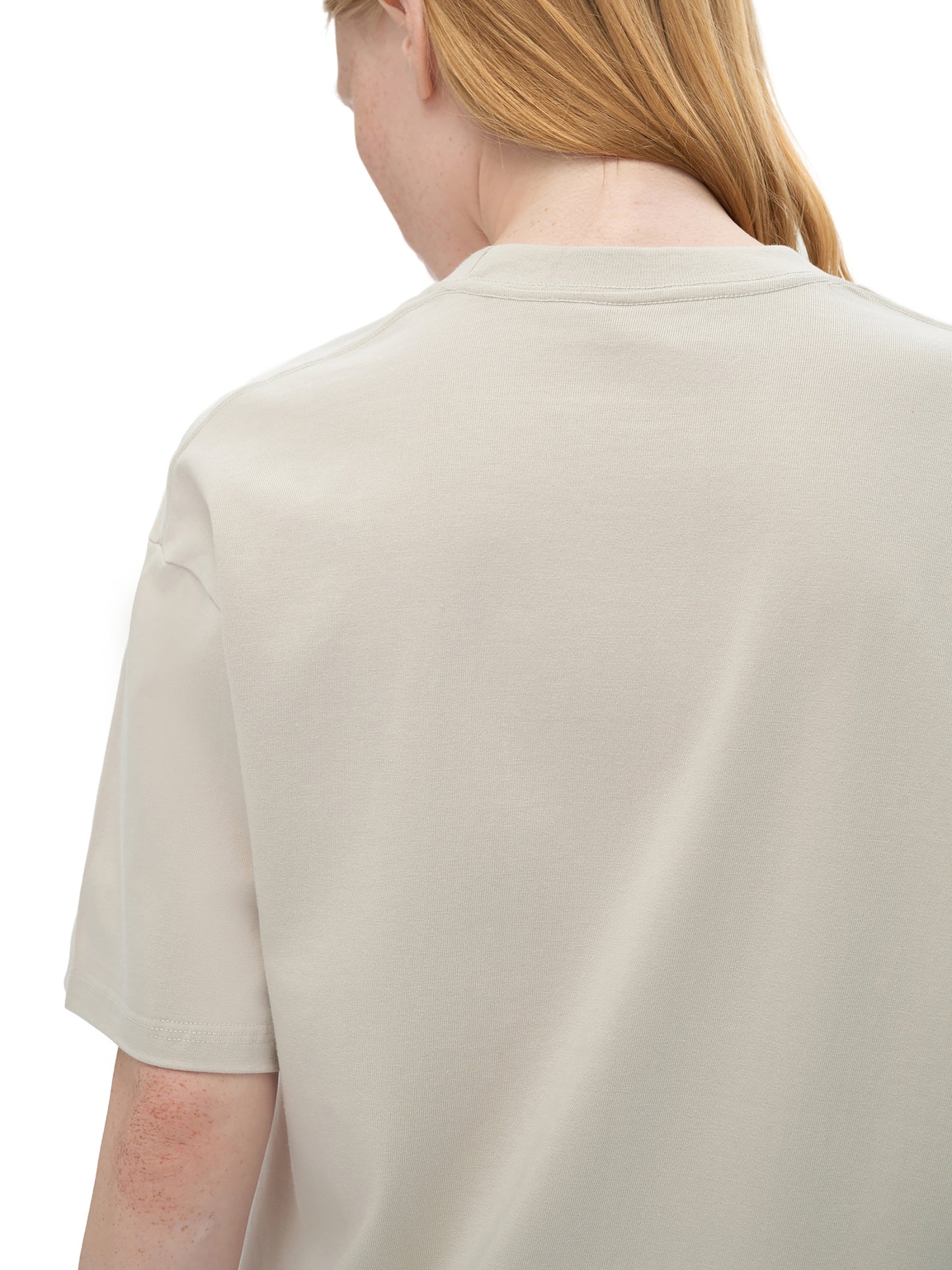 drop shoulder cotton t-shirt