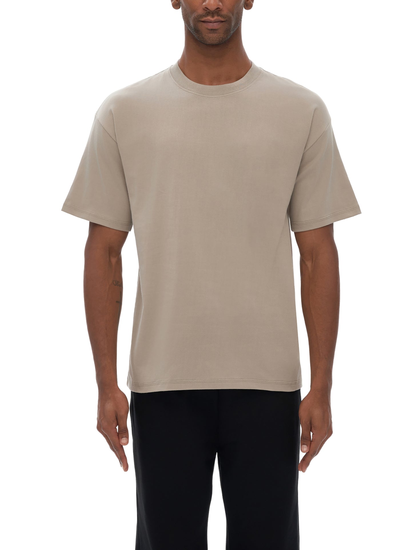 drop shoulder cotton t-shirt