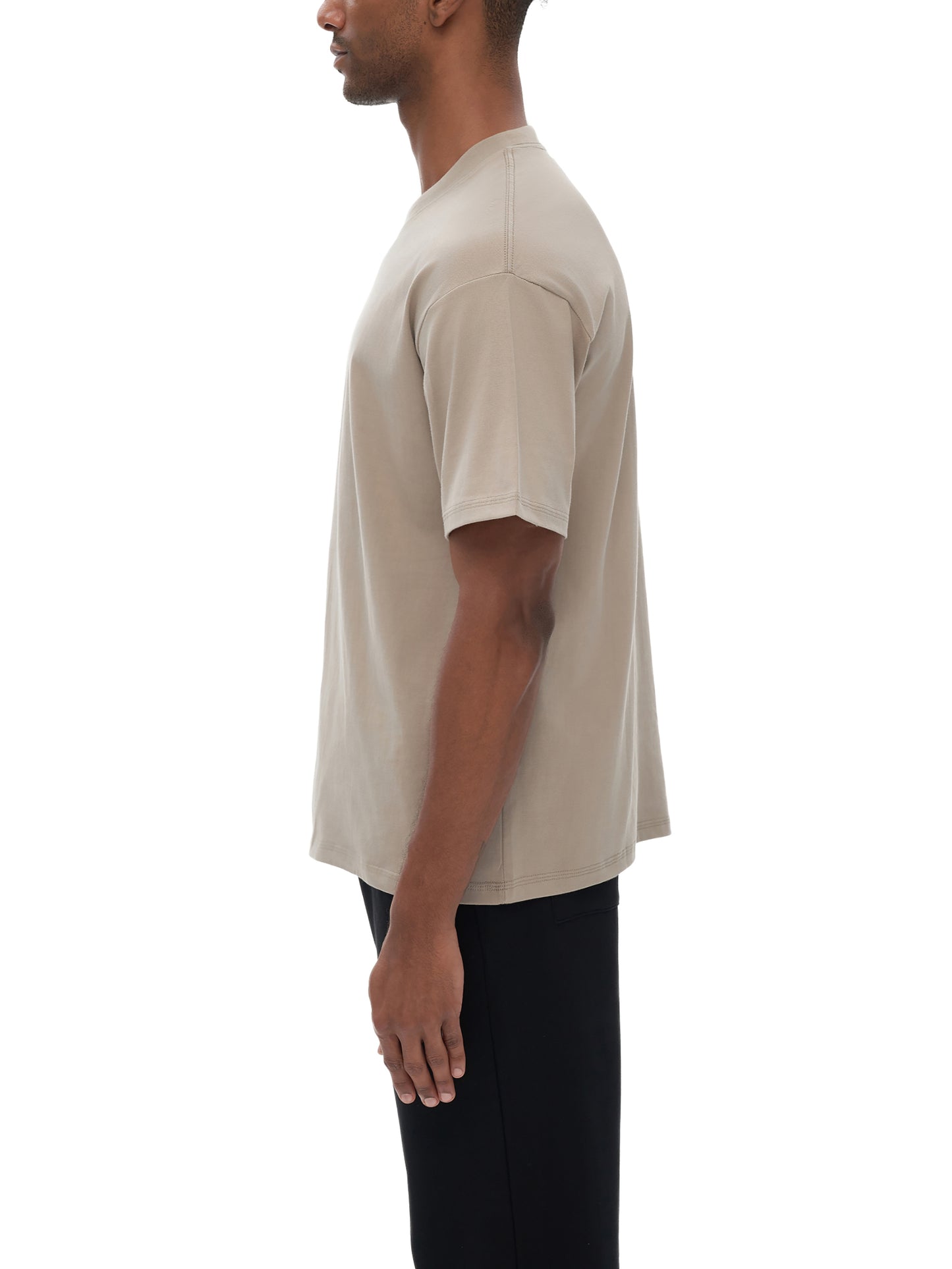 drop shoulder cotton t-shirt