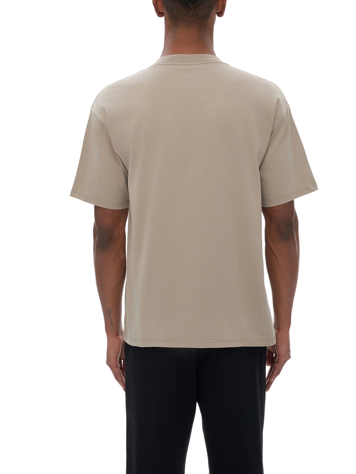 drop shoulder cotton t-shirt