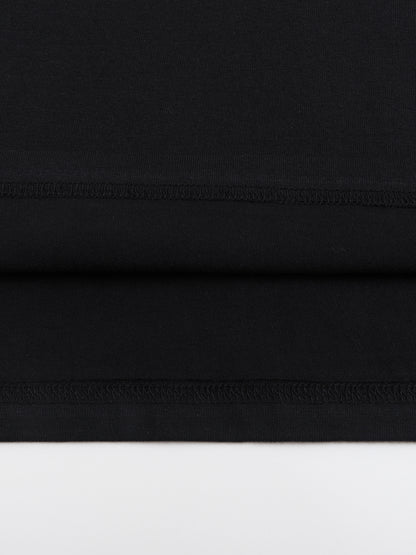 Crew Neck Drop Shoulder Long Sleeve Shirt