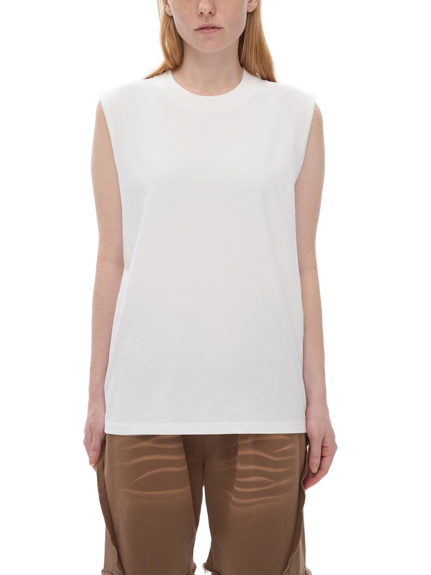 sleeveless cotton tank top