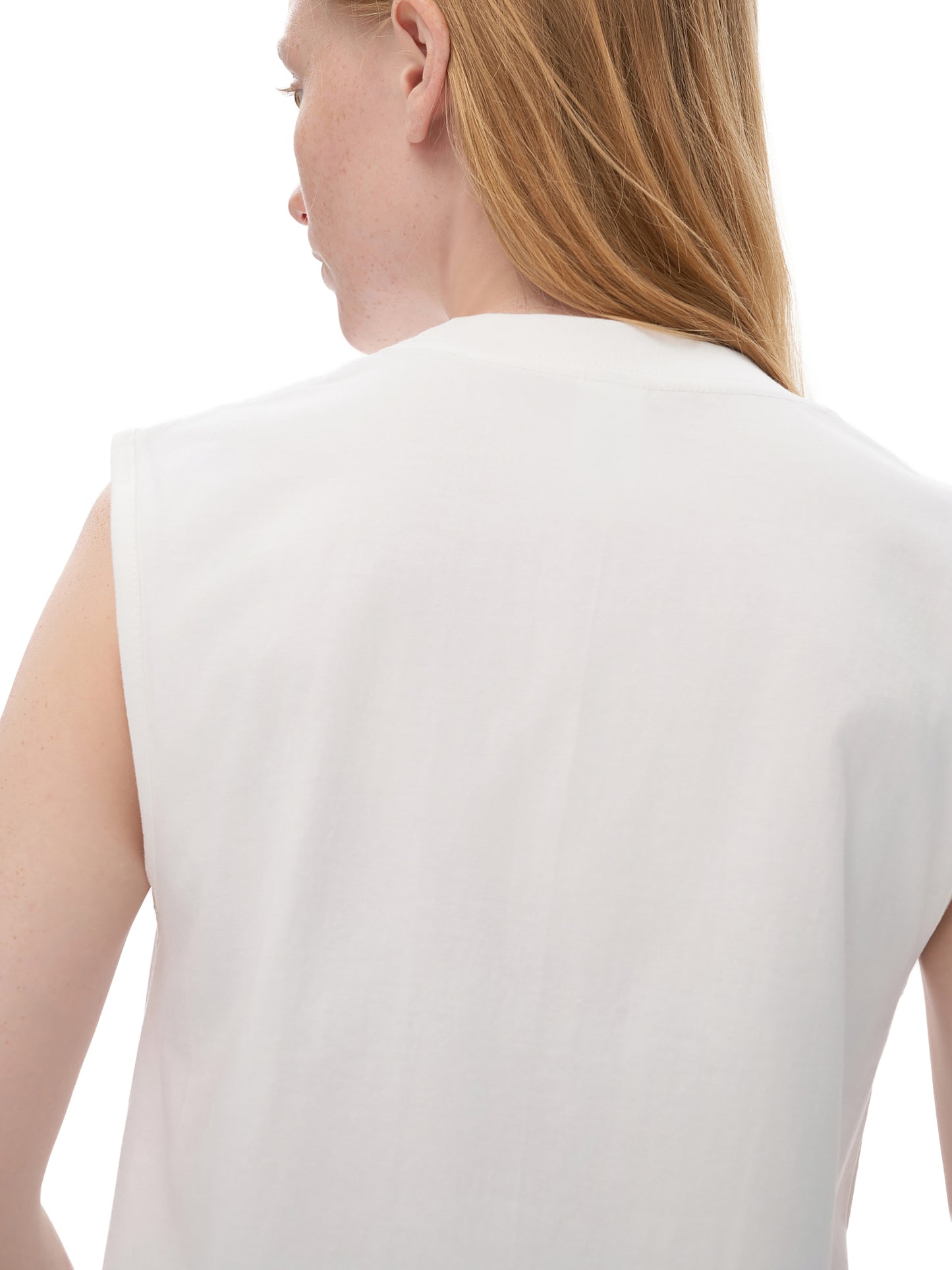 sleeveless cotton tank top