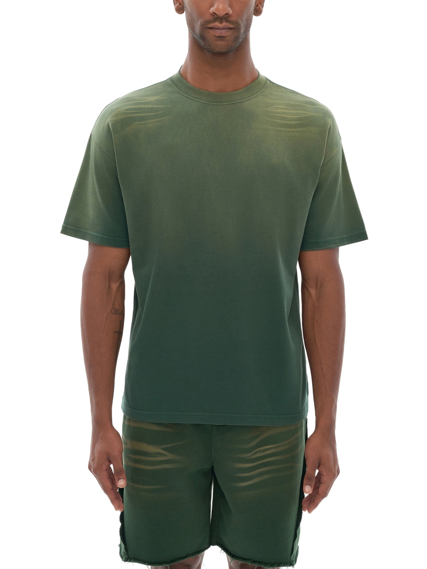 tiger stripe gradient washed t-shirt