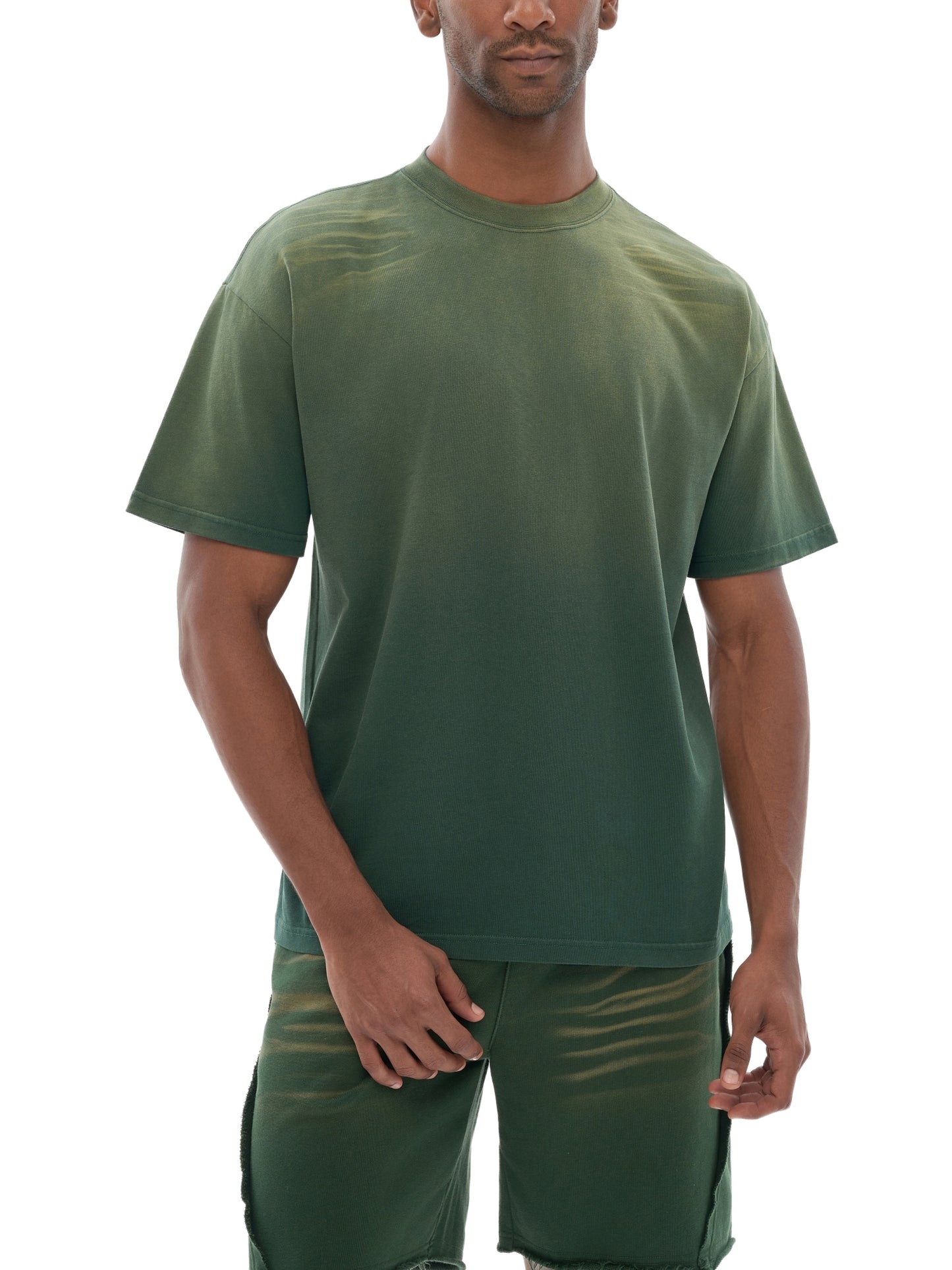 tiger stripe gradient washed t-shirt