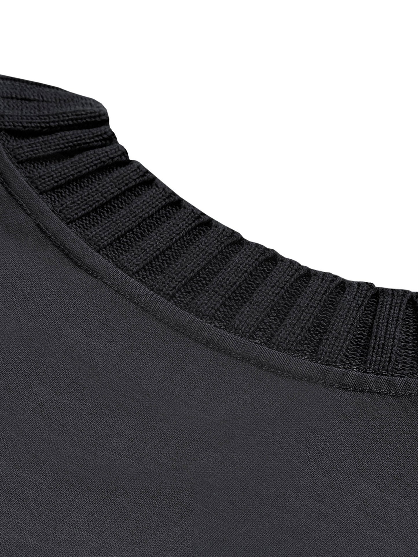 heavyweight knitted round neck t-shirt 305 gsm