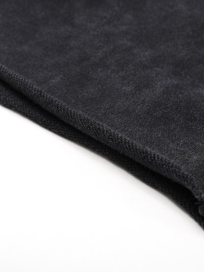 Acid Washed Raw Hem Shorts