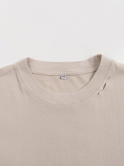 Classic Frayed Boxy Tee 250 GSM