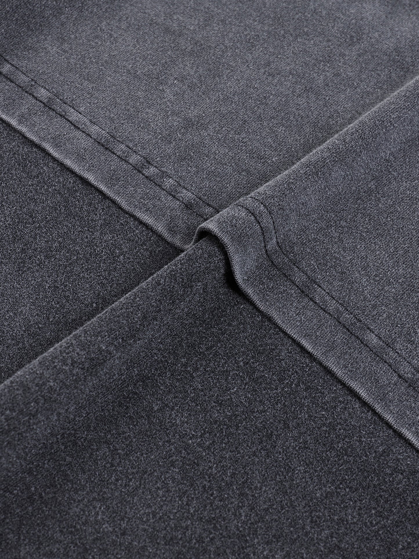 vintage washed loose fluffy t-shirt