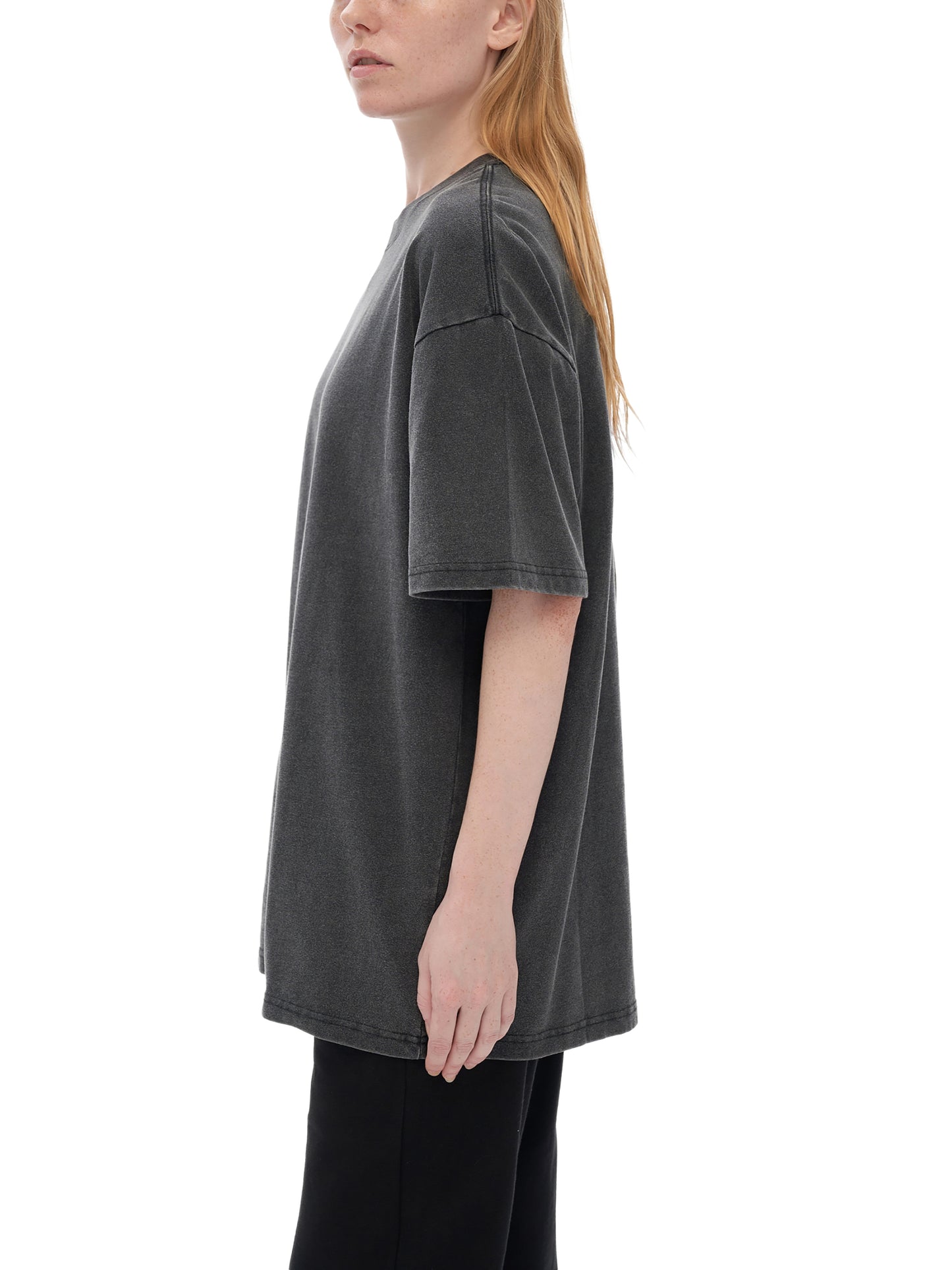 vintage washed loose fluffy t-shirt