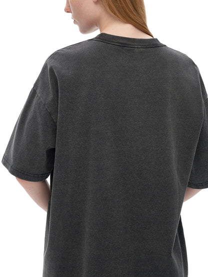 Vintage Washed Loose Fluffy T-Shirt