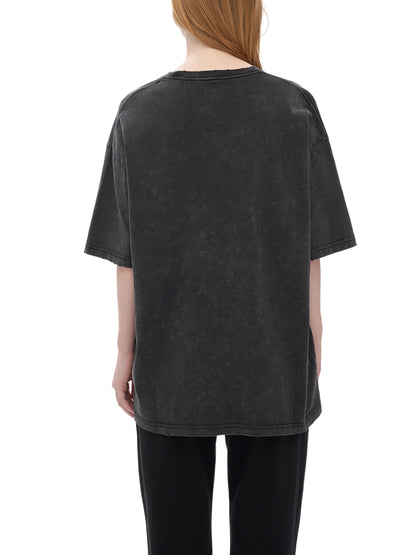 Vintage Washed Loose Fluffy T-Shirt
