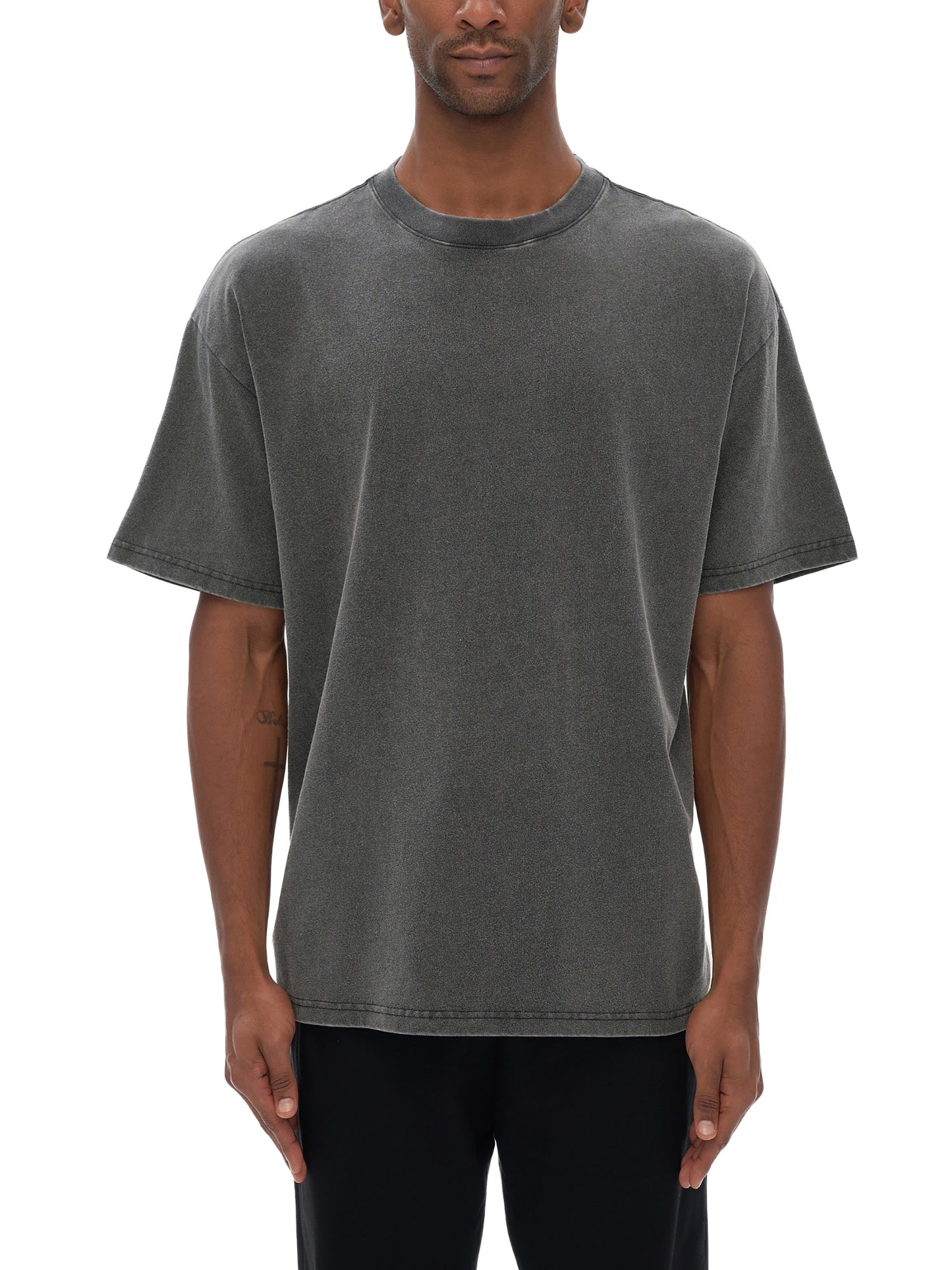 vintage washed loose fluffy t-shirt