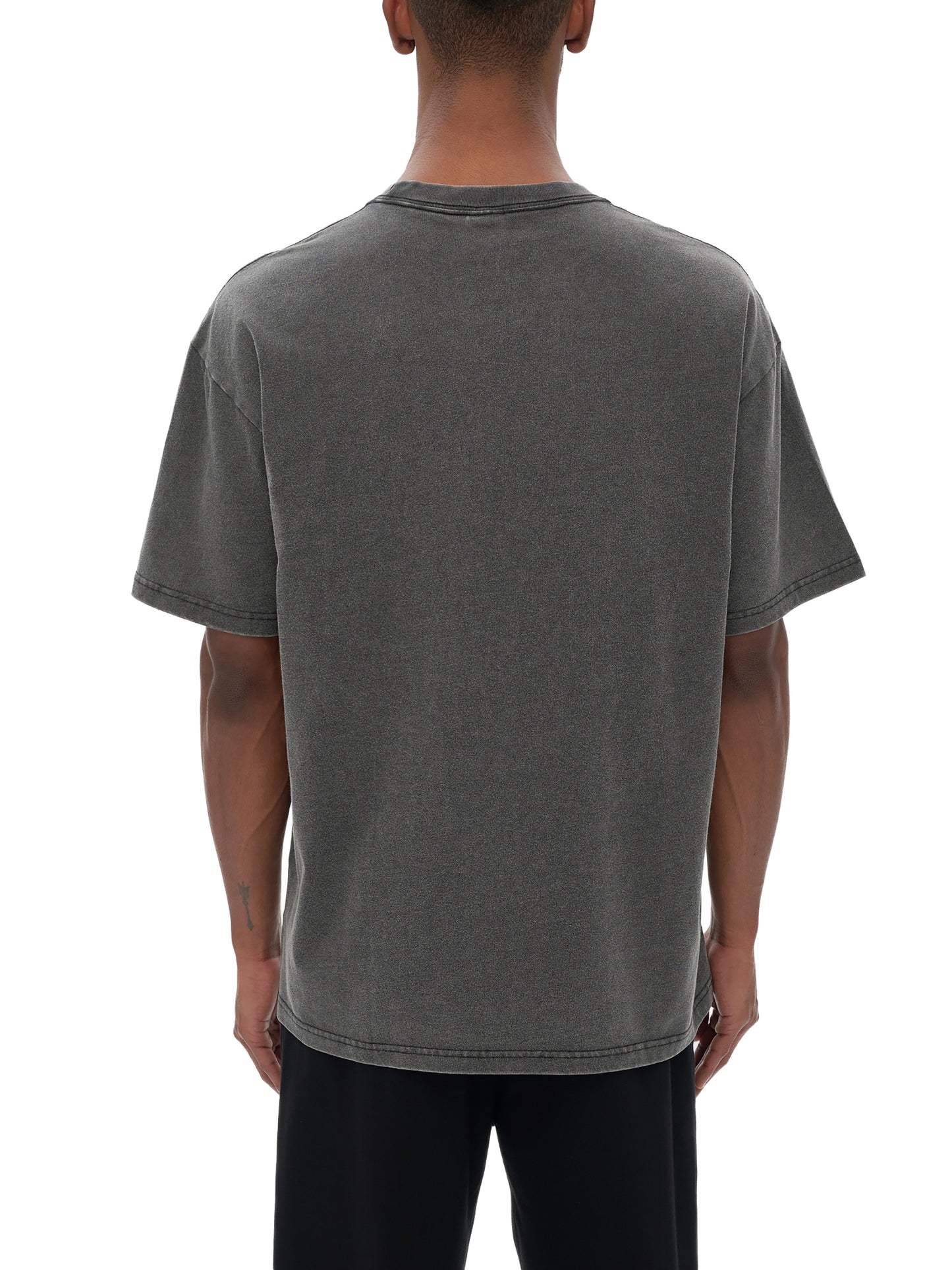 vintage washed loose fluffy t-shirt