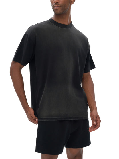 Monkey Washed All-Over Drop Shoulder T-Shirt 250 GSM