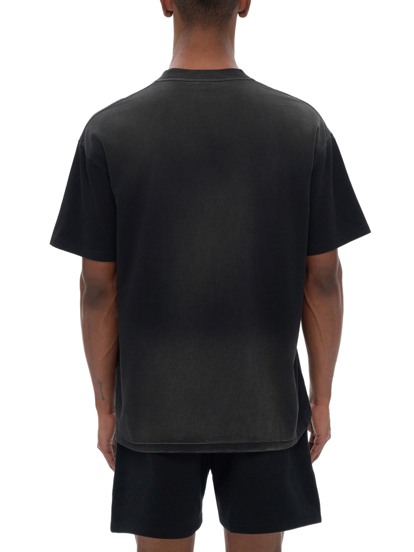 monkey washed all-over drop shoulder t-shirt 250 gsm