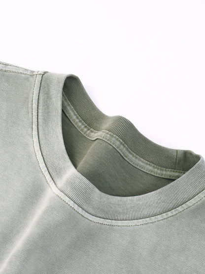 “I” Shape Gradient Washed T-Shirt