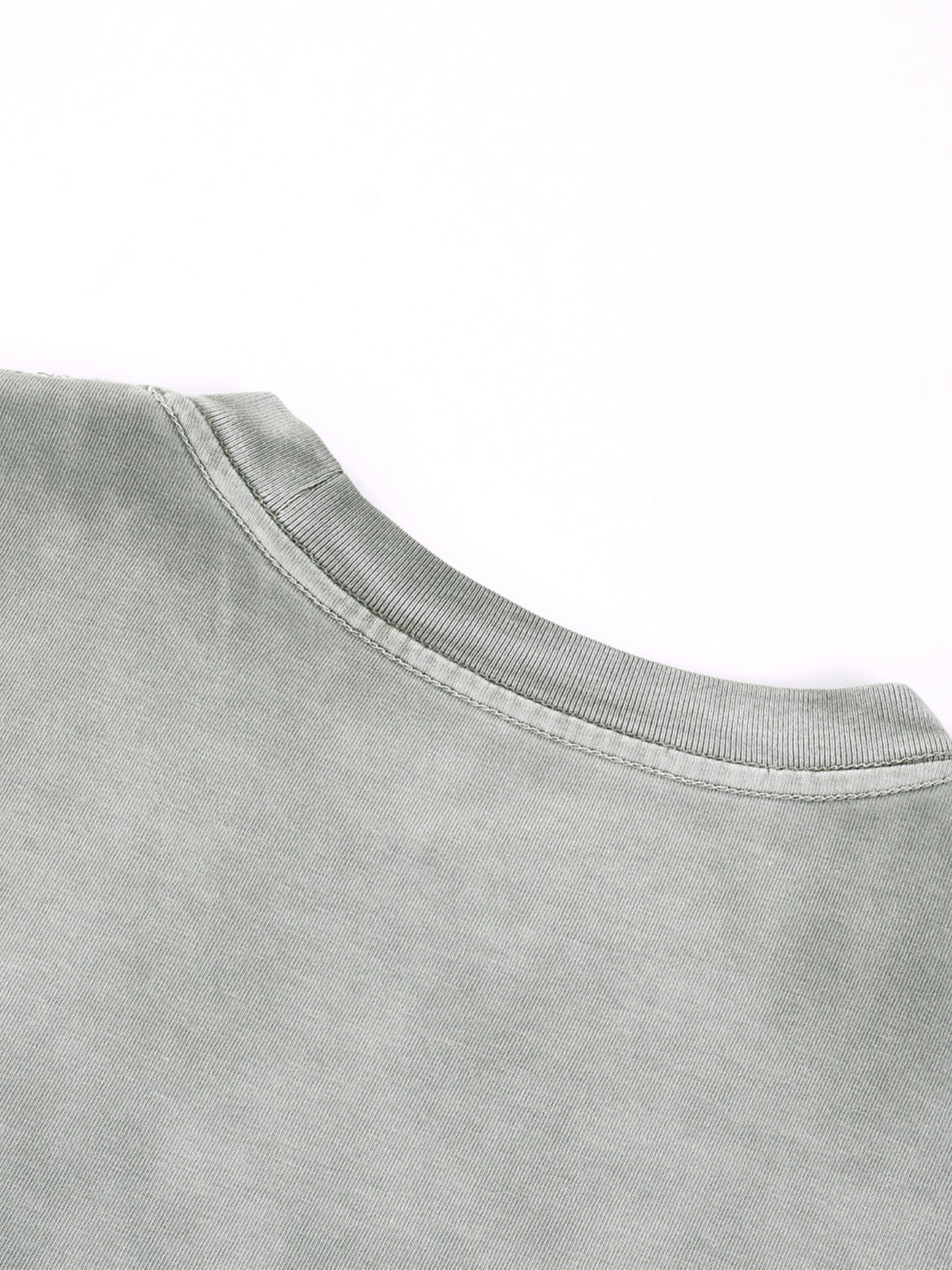 “i” shape gradient washed t-shirt