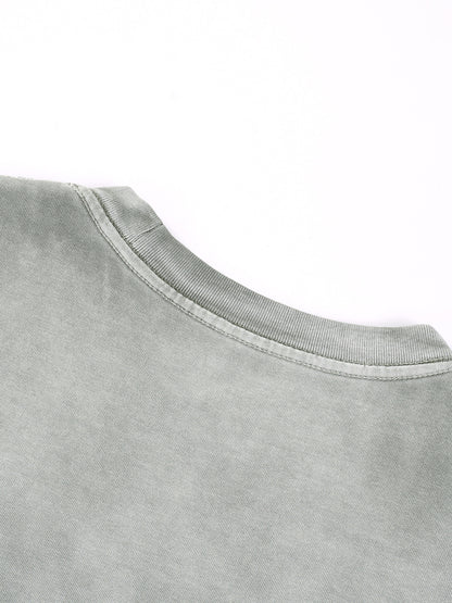 “I” Shape Gradient Washed T-Shirt