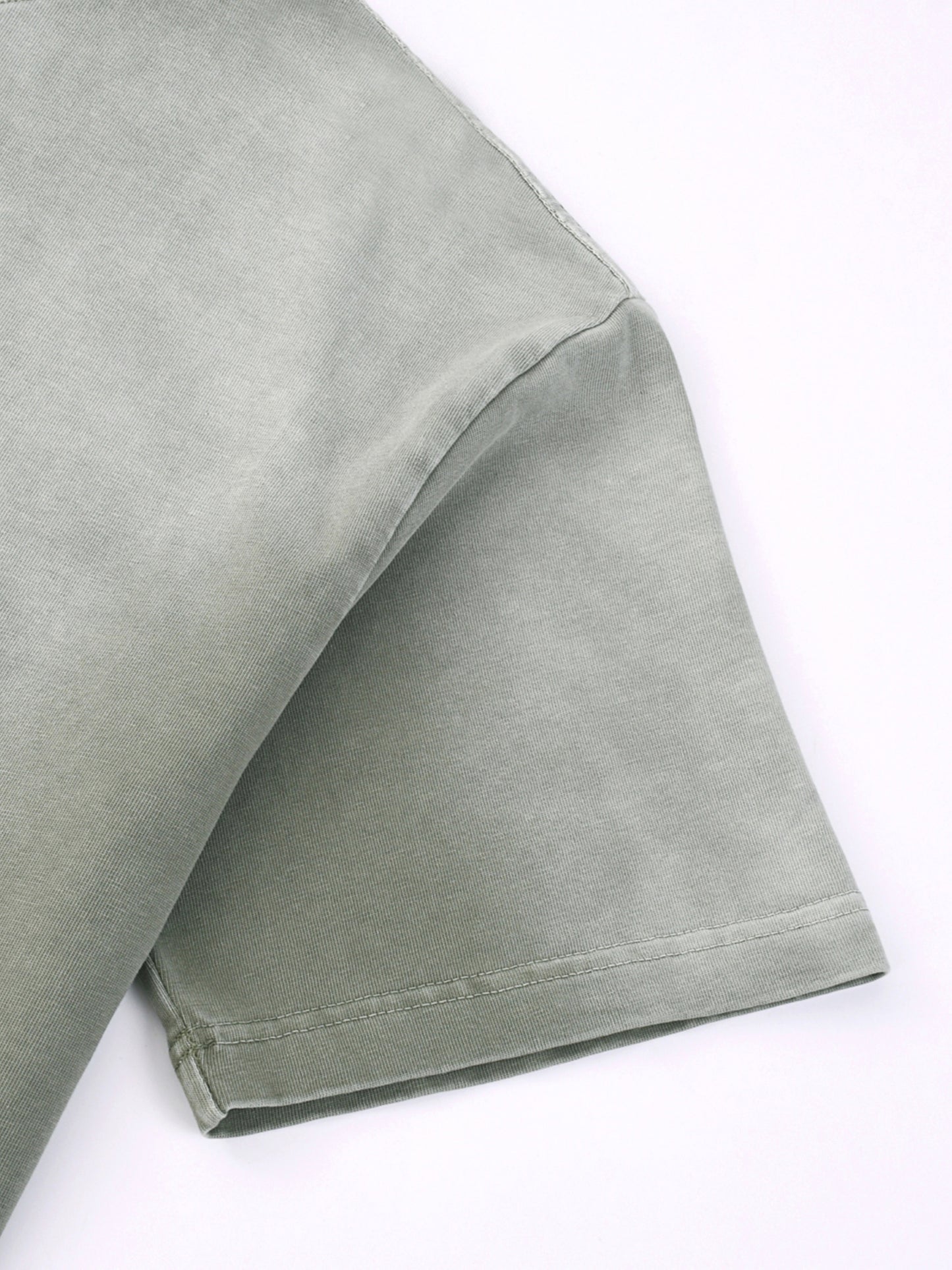 “i” shape gradient washed t-shirt