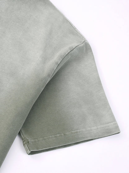 “I” Shape Gradient Washed T-Shirt