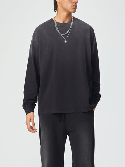 Gradient Washed Long Sleeve T-Shirt