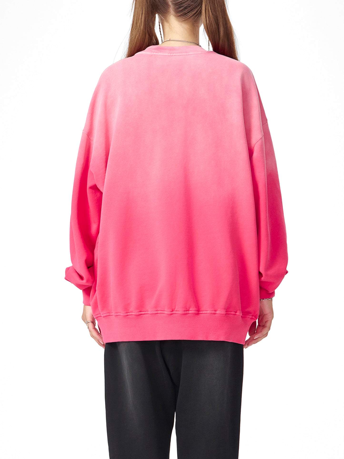 sunfade drop-shoulder cotton sweatshirt