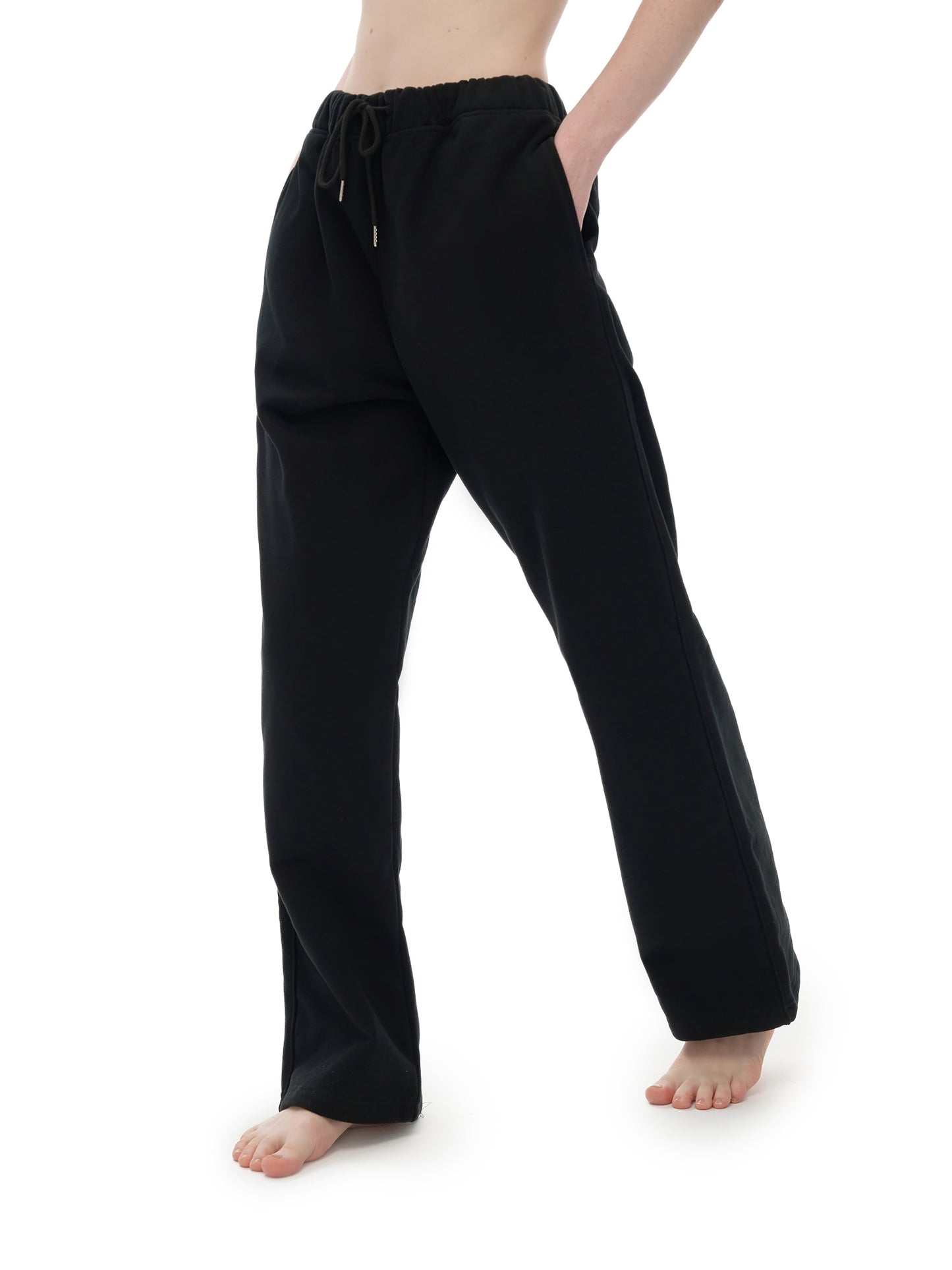 fleece lined straight leg joggers 460 gsm