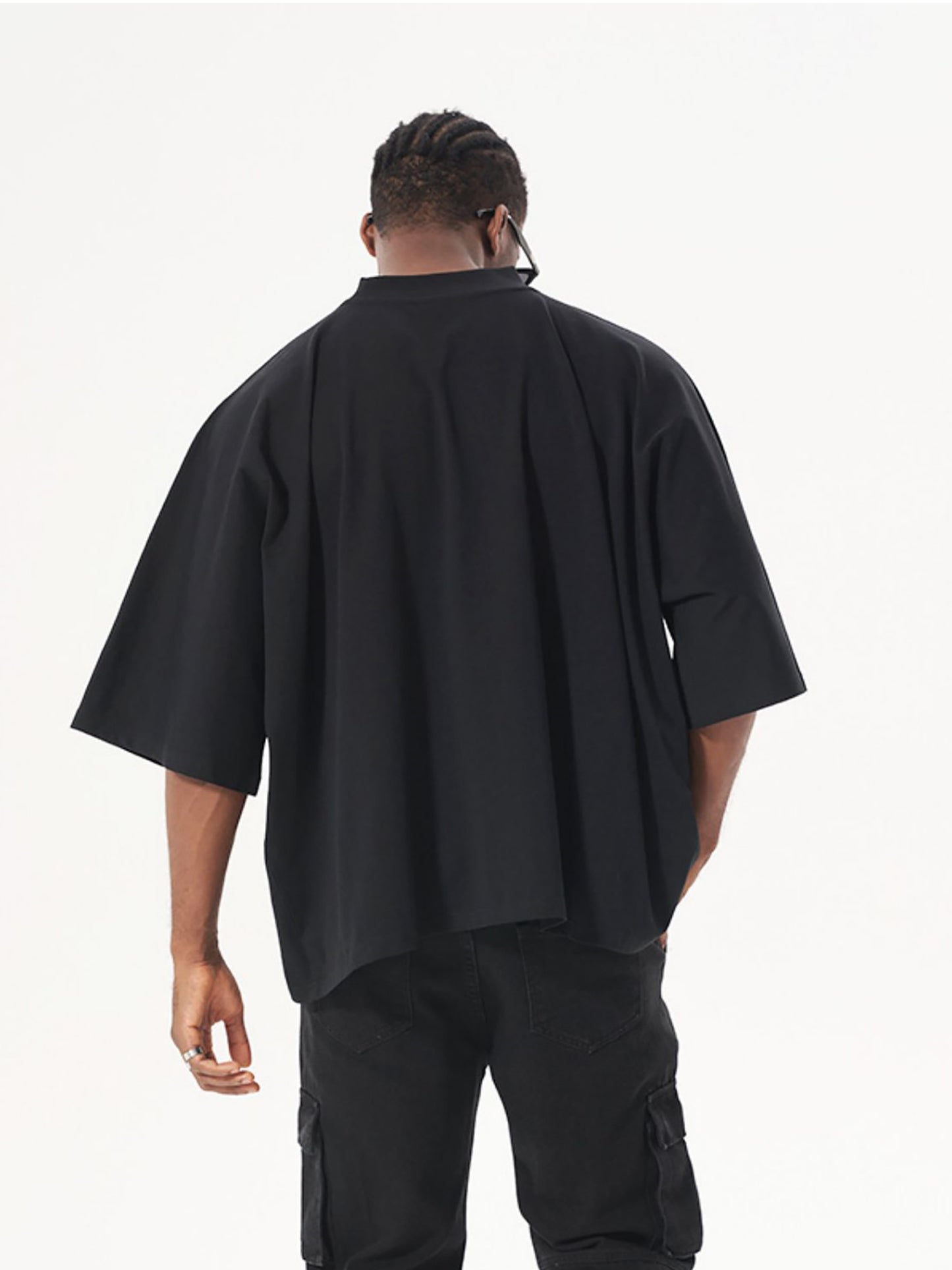 oversized one-piece pattern cut boxy tee 300 gsm