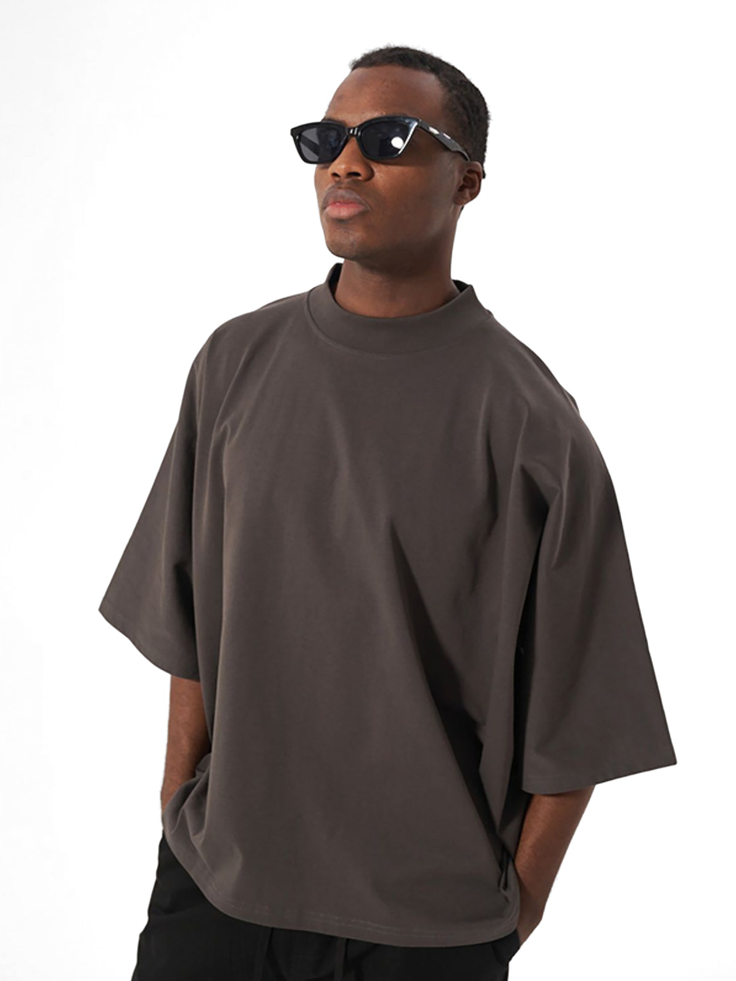 oversized one-piece pattern cut boxy tee 300 gsm