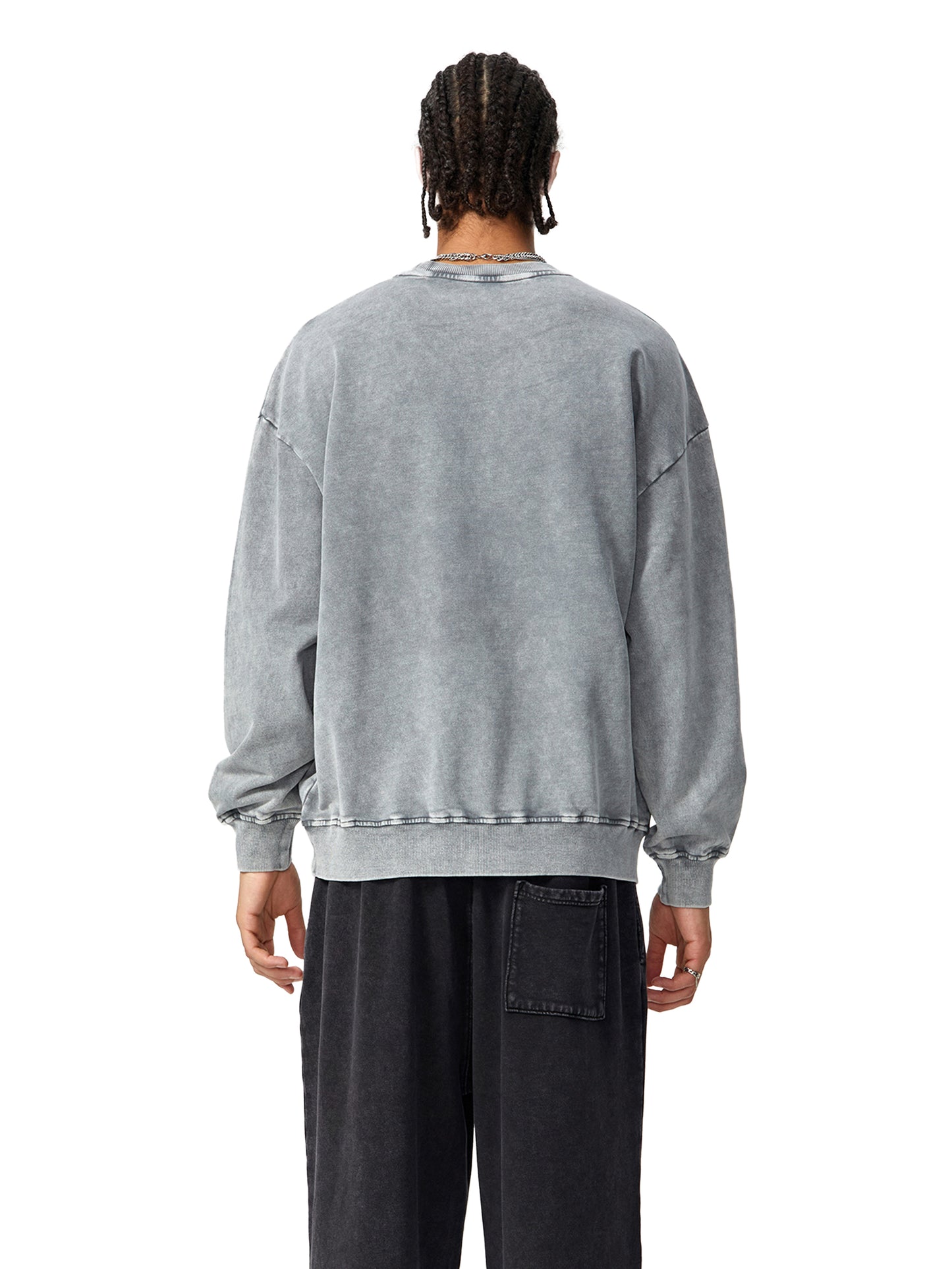 acid washed oversized sweatshirt