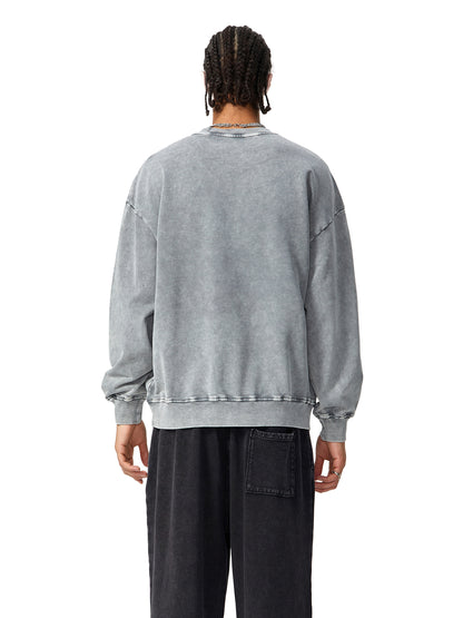Acid Washed Oversized Sweatshirt