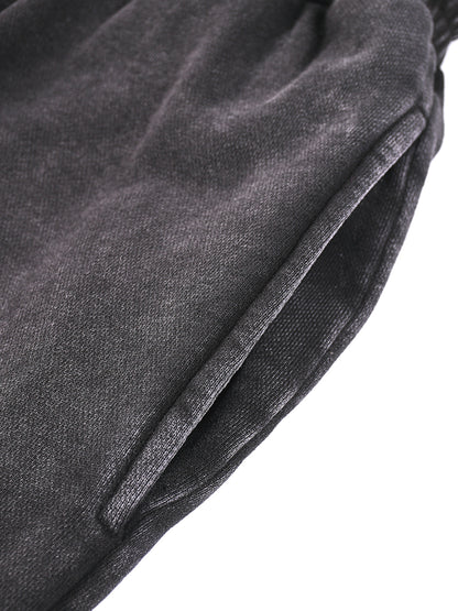 Acid Washed Straight Leg Joggers