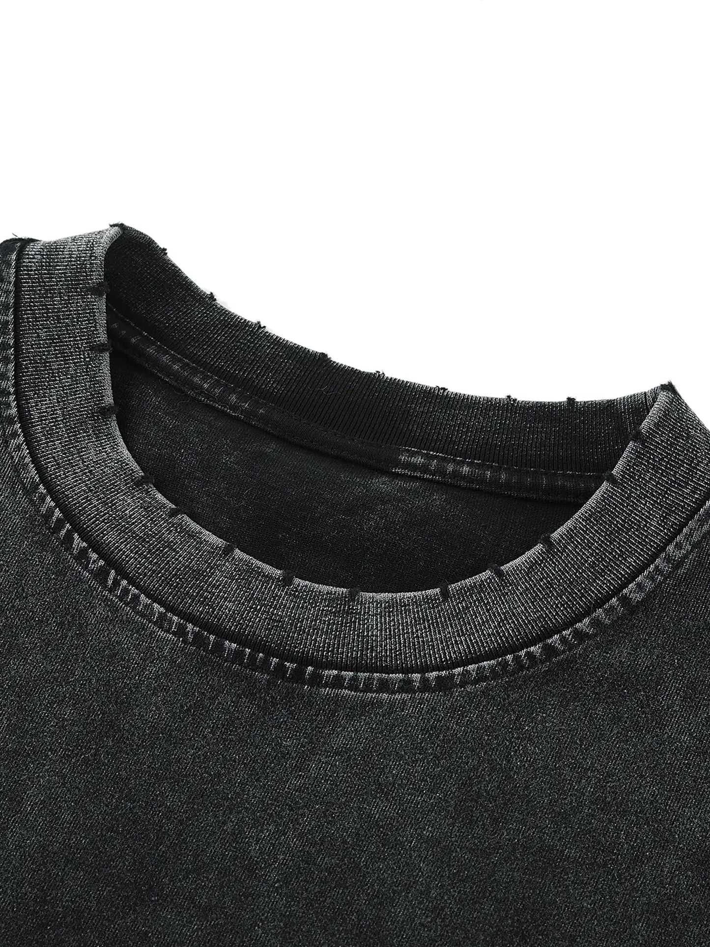 acid washed frayed hem tank top