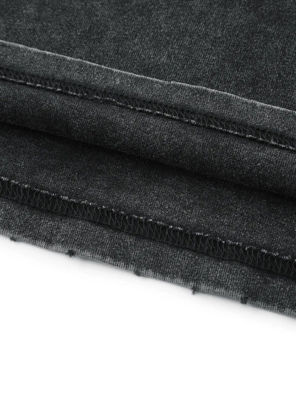 Acid Washed Frayed Hem Tank Top