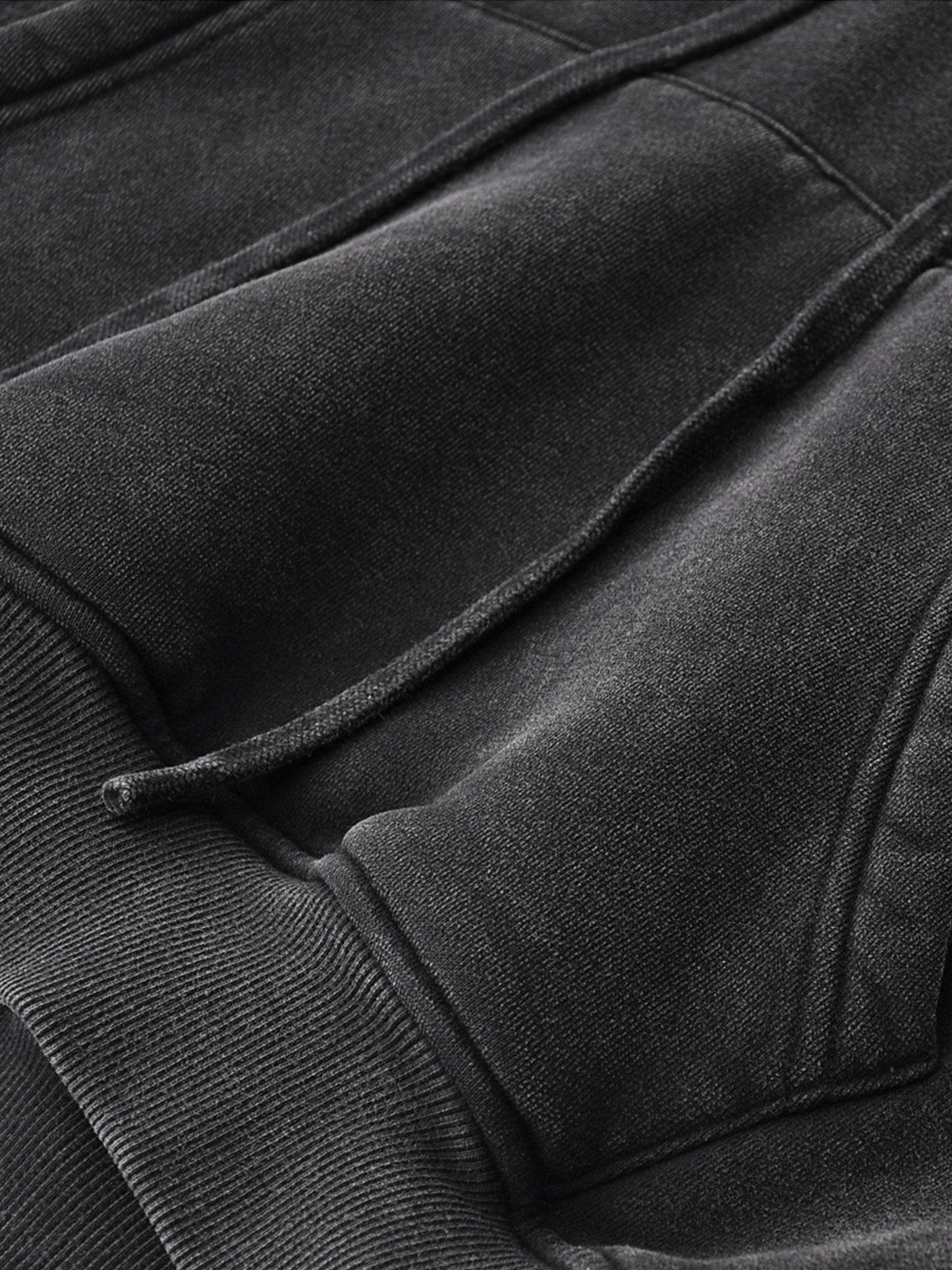 acid washed cropped hoodie