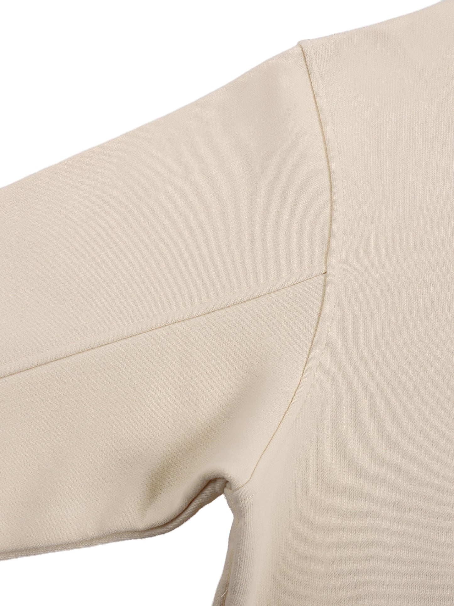 fleeced high neck hoodie