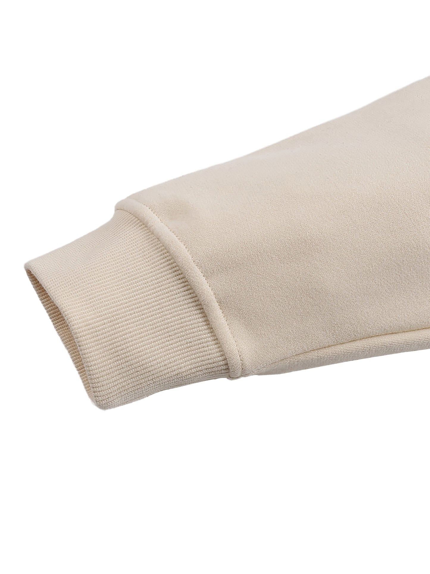 fleeced high neck hoodie