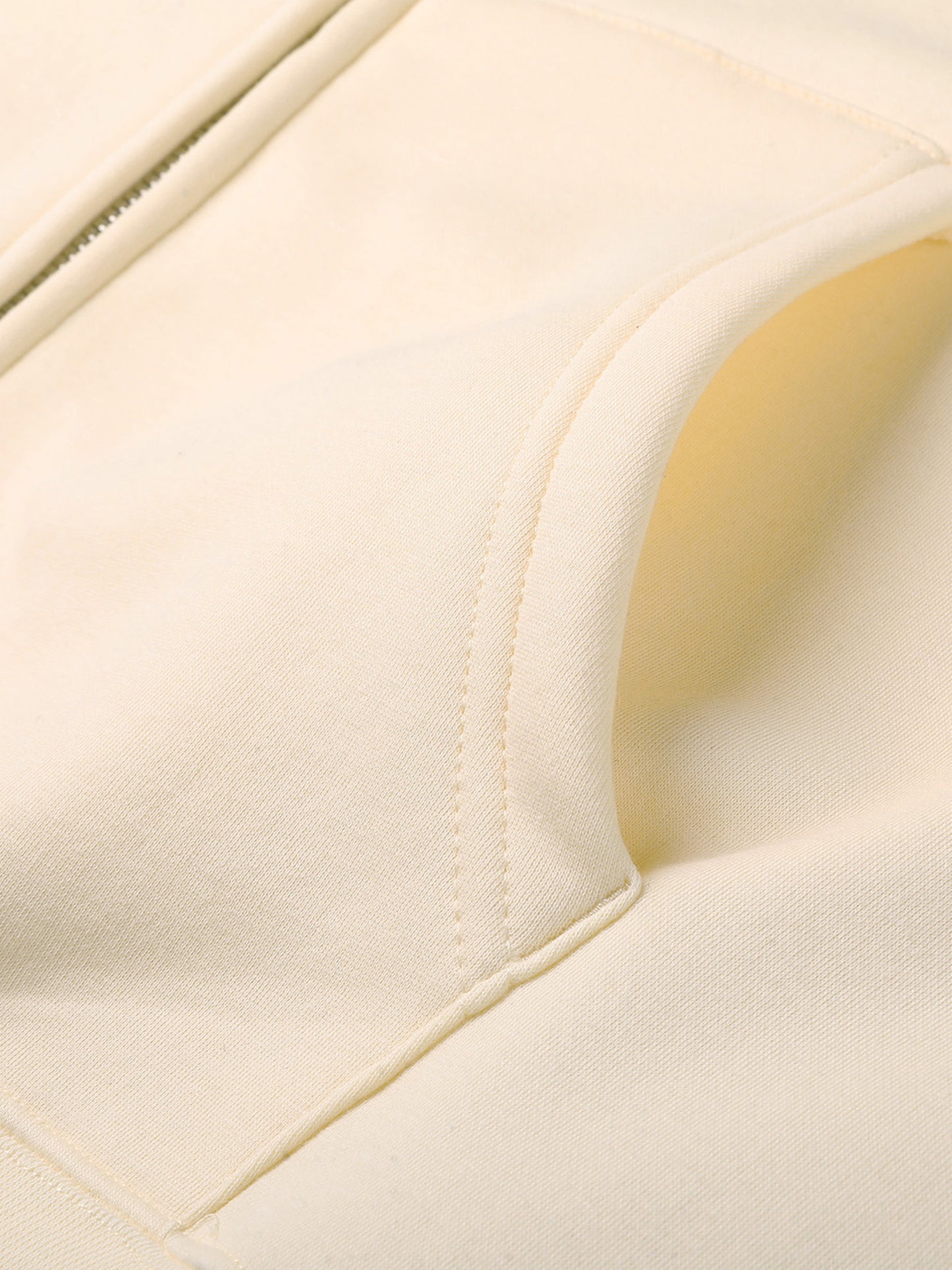 essential zip-up fleece hoodie
