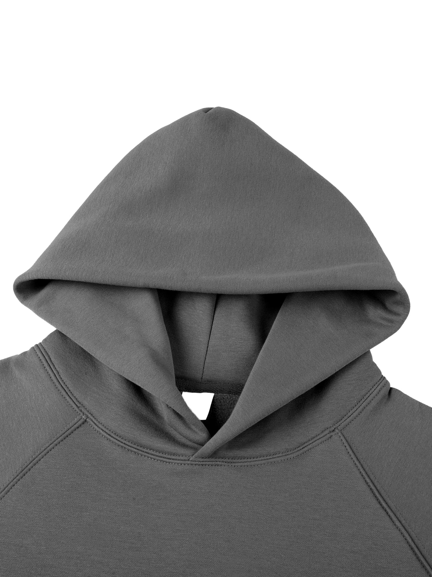 essential raglan sleeve fleece hoodie
