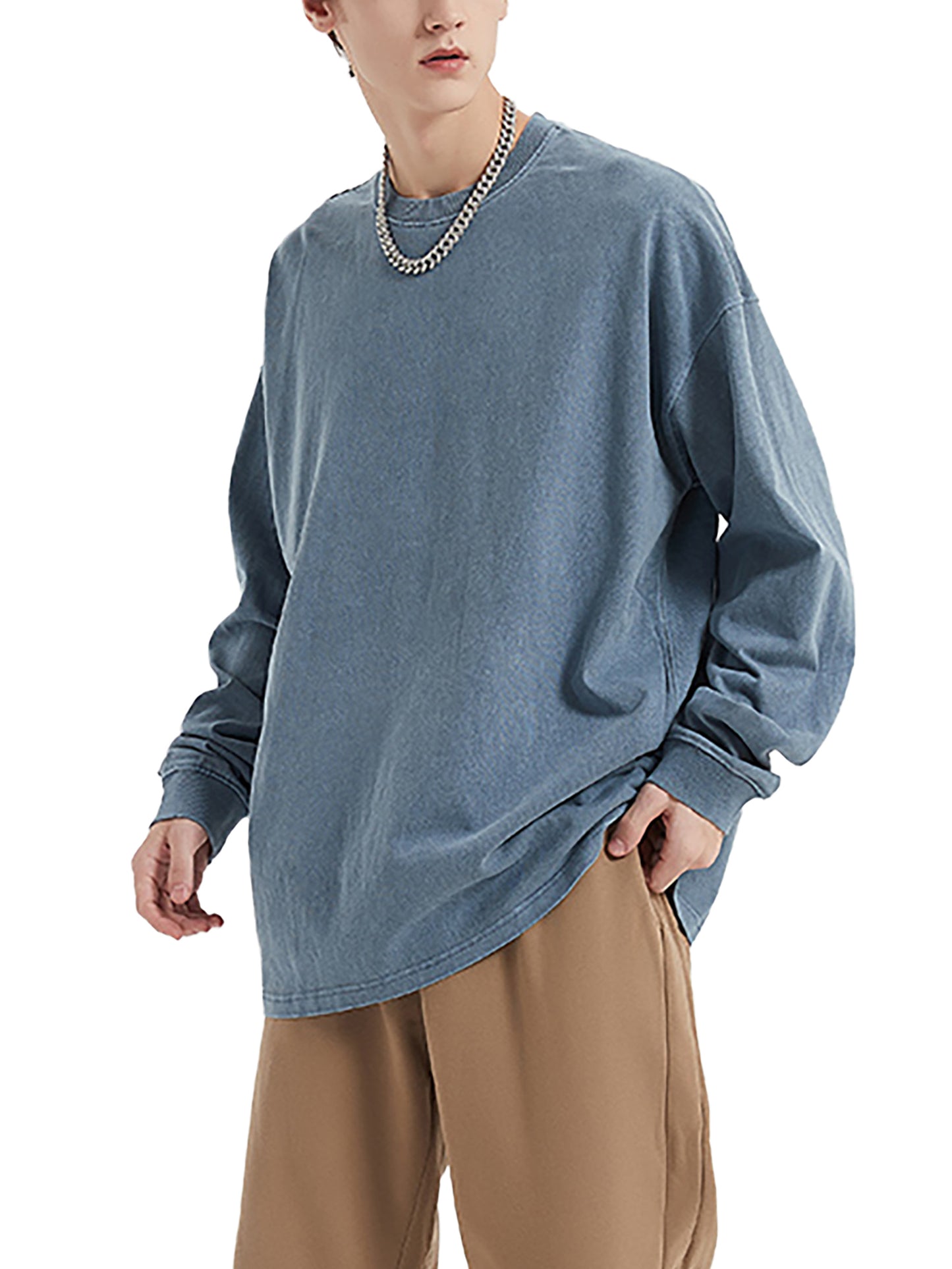 vintage washed long sleeve t-shirt