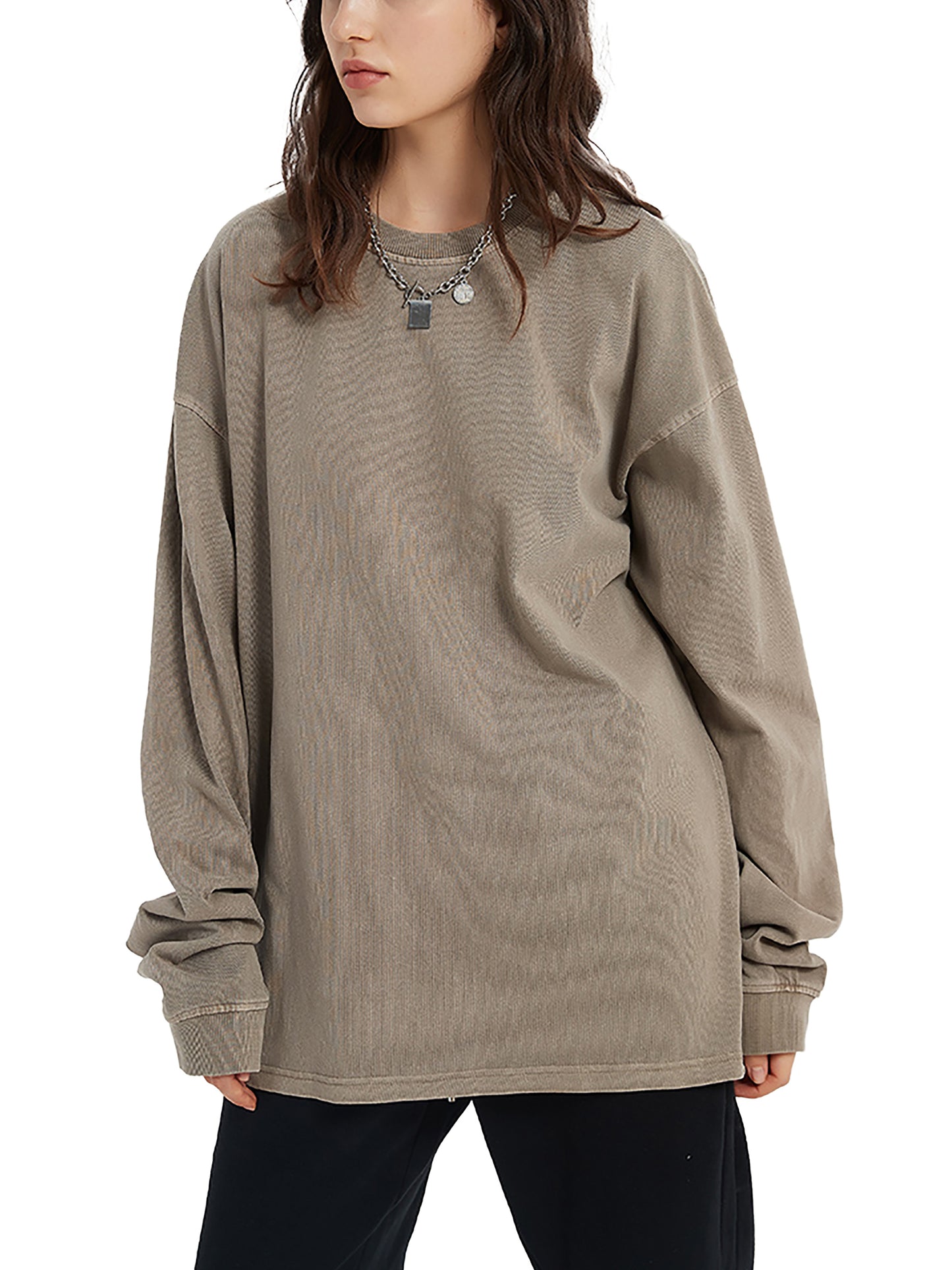 vintage washed long sleeve t-shirt