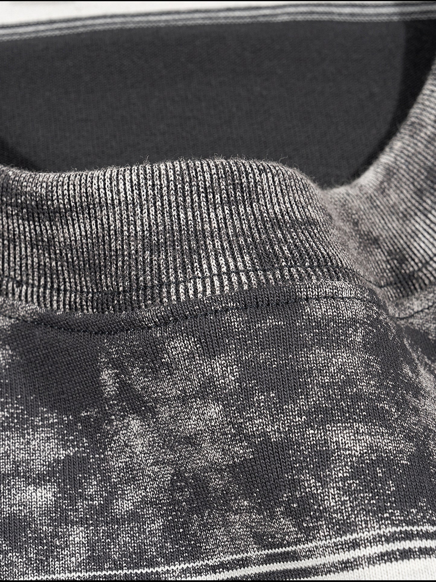 acid washed striped boxy t-shirt