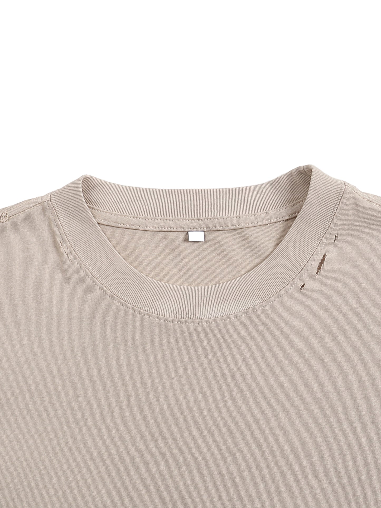 classic frayed boxy tee