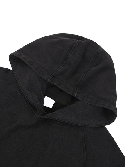 Acid Washed Sleeveless Hoodie