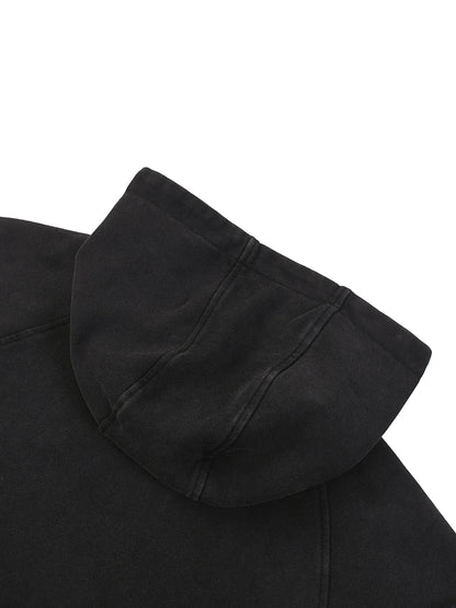 Acid Washed Sleeveless Hoodie