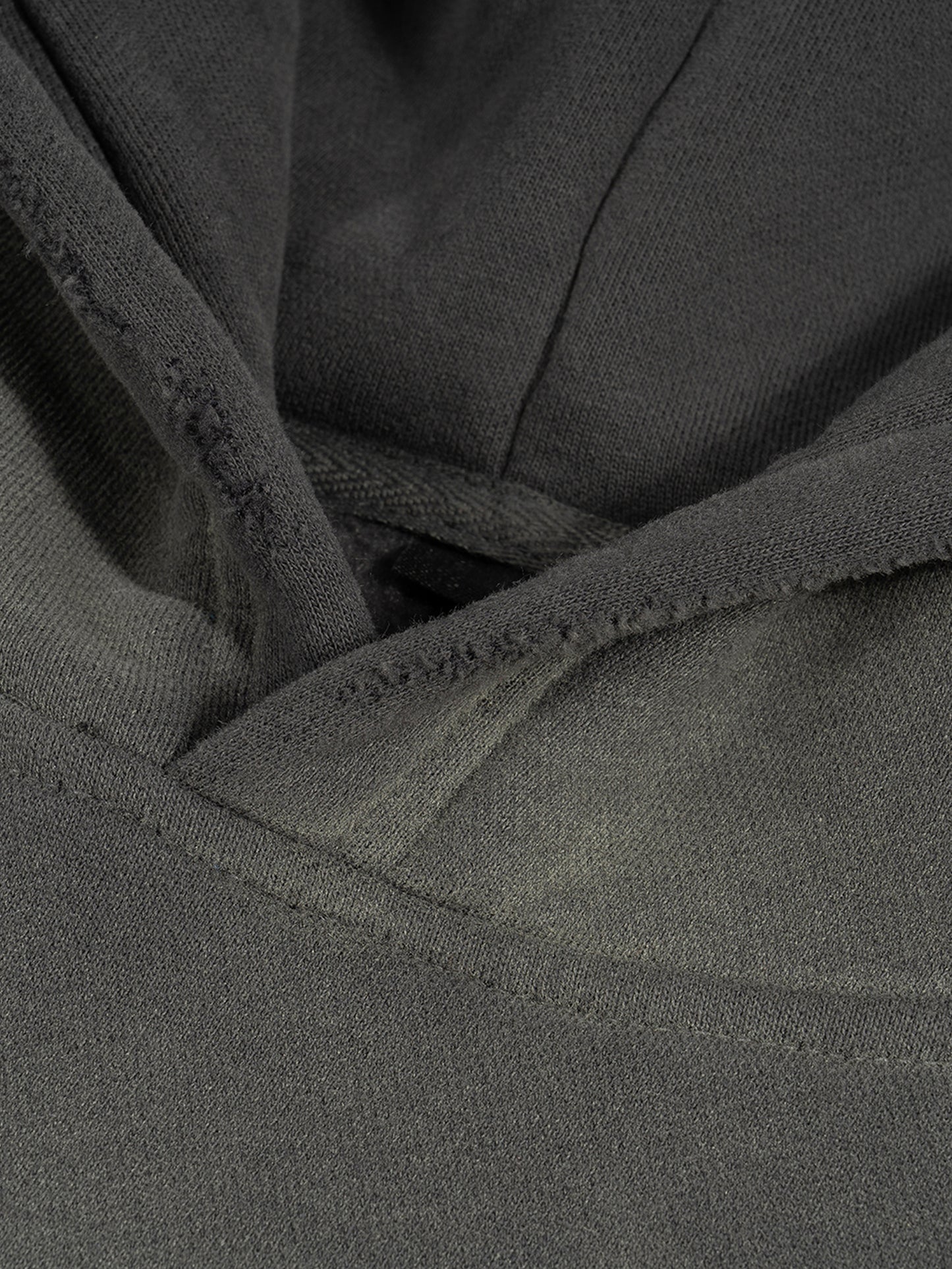 frayed sunfade boxy fleece hoodie